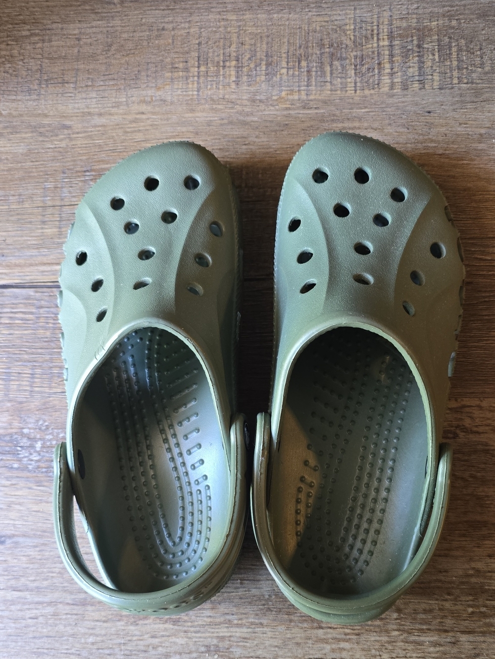 CROCS Olive Green Classic Foam Clogs